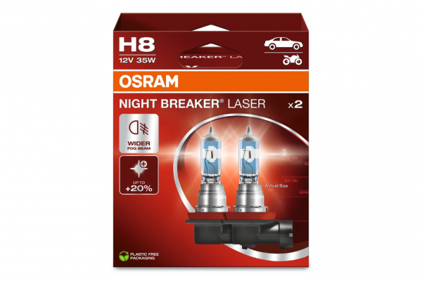 Osram Night Breaker Laser Next Gen H8 12V 35W 64212NL – 2 τεμ