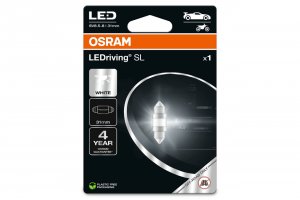 OSRAM LEDriving SL C5W - Λάμπα LED Festoon 31mm Ψυχρό Λευκό 6000K 12V - 1 τεμ - 6438DWP-1BL