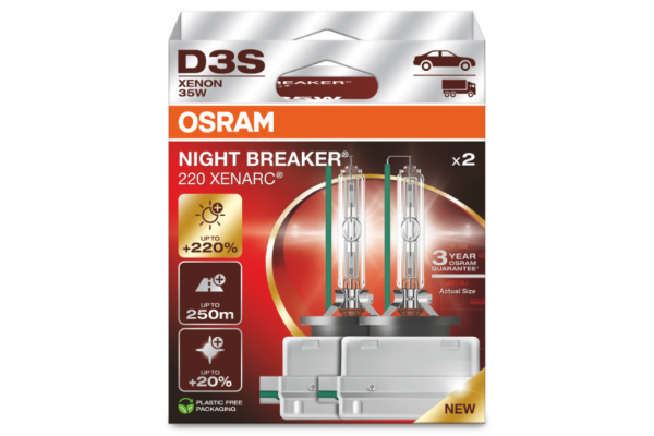 Osram Xenarc Night Breaker Laser D3S 42V 35W 66340XN2-2HB – 2 Τεμ