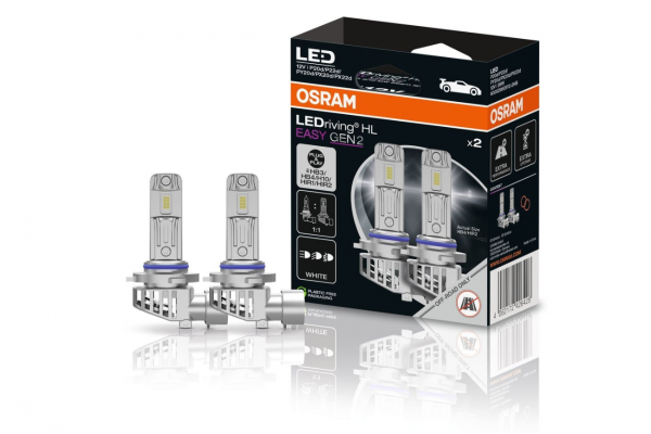 OSRAM LEDriving HL EASY HB3/HB4/HIR1/HIR2/H10 - Σετ Λάμπες LED Retrofit 6500K 12V - 2 τεμ - 9005DWESY2-2HB