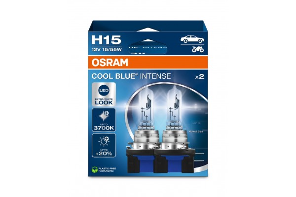Osram Cool Blue Intense H15 12V 55/15W 64176CBN – Σετ 2 τεμ.