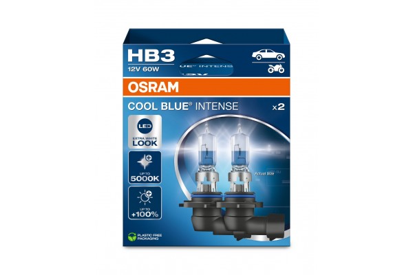 Osram Cool Blue Intense Next Gen HB3 12V 60W 9005CBN – Σετ 2 τεμ.