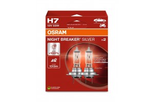 Osram Night Breaker Silver H7 12V 55W PX26d 64210NBS‑2HB – σετ 2 τεμ.