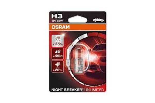 Osram H3 Night Breaker Unlimited 55W 1ΤΕΜ 64151NBU