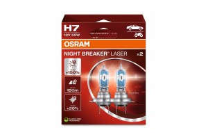 Osram Night Breaker Laser H7 12V 55W PX26d 64210NL‑2HB – σετ 2 τεμ.