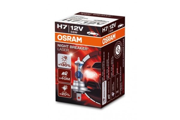 Osram H7 Night Breaker Laser 55W +130% 64210NBL 1TMX