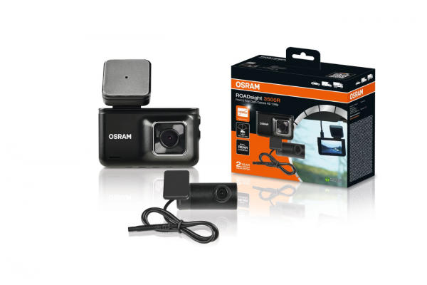 Osram Dashcam 3500R - Σετ Εμπρός Και Πίσω Κάμερα Καταγραφής Αυτοκινήτου 1440p/1080p WiFi GPS - 1 τεμ - ODC3500R