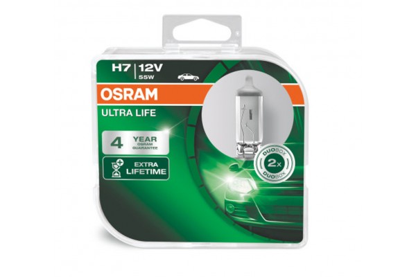 Osram H7 Ultra Life Σετ 12V 55W 2TEM 64210ULT-HCB