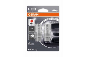 Osram Σετ 2 Led Διπολικη Κοκκινη 3 W 12V W2.5x16q P27/7W 3547R-02B
