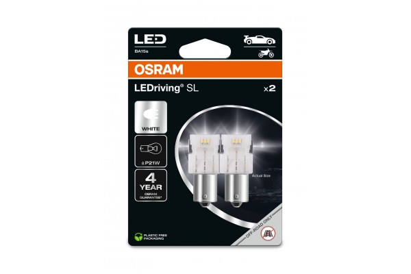 Osram LEDriving SL P21W 12V 1.8W 7506DWP‑2BL – Σετ 2 τεμ.