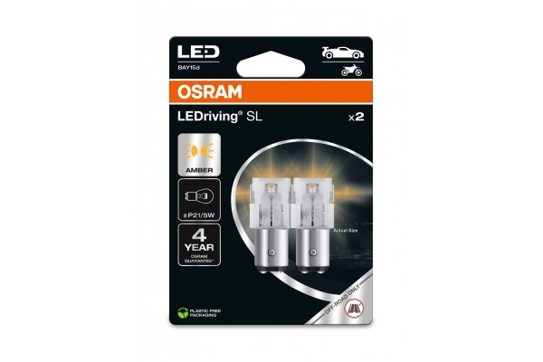 Osram LEDriving SL P21/5W 12V 1.3 W 7528DYP‑2BL – Σετ 2 τεμ.
