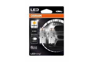 Osram Σετ 2 Led Κιτρινες T20 1,5 W 12V W3x16d W21W 7905YE-02B