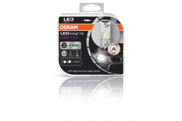 OSRAM LEDriving HL EASY H15 12V 6000K White 2 τμχ.