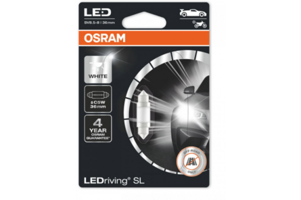 Osram C5W SV8.5-8 36mm LED 12V 6000Κ 6418DWP-01B