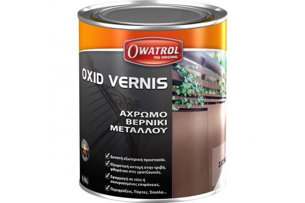 OXID VERNIS Άχρωμο βερνίκι μετάλλου 2.5lt