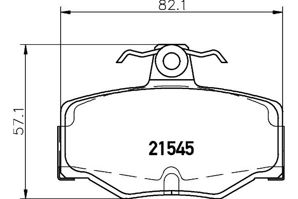 Pagid Σετ τακάκια, Δισκόφρενα - T5064