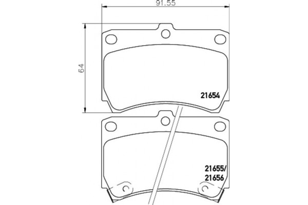 Pagid Σετ τακάκια, Δισκόφρενα - T3014