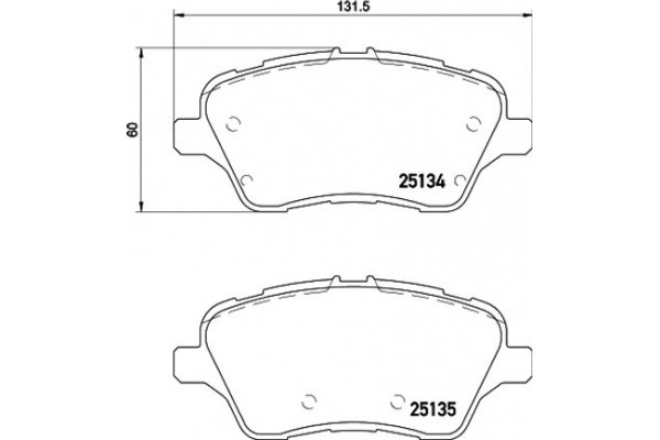 Pagid Σετ τακάκια, Δισκόφρενα - T2223