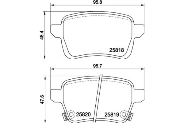 Pagid Σετ τακάκια, Δισκόφρενα - T2703