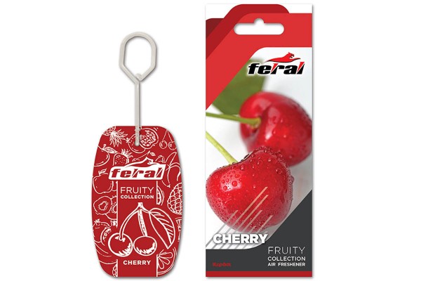 Αρωματικό Αυτοκινήτου Κρεμαστό Feral Fruity Collection Κεράσι