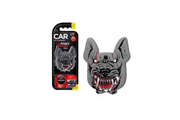 Αρωματικό Αυτοκινήτου Κρεμαστό Angry Dogs Pitbull Aroma Με Άρωμα New Car