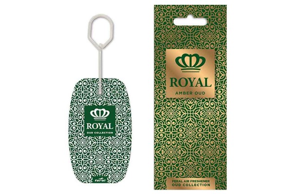 Αρωματικό Αυτοκινήτου Κρεμαστό Feral Royal Collection Amber Oud
