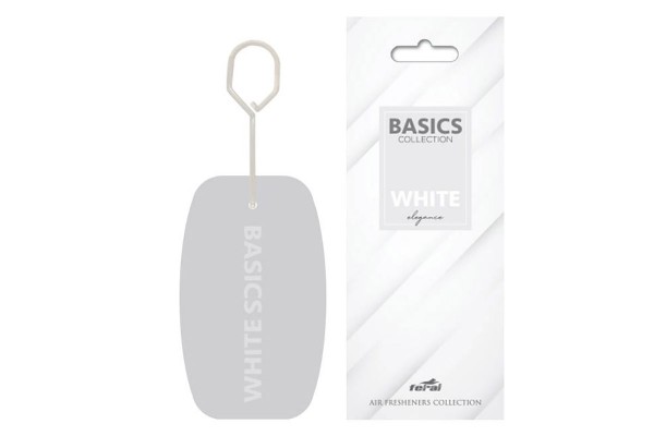 Αρωματικό Αυτοκινήτου Κρεμαστό Feral Basics Collection White Elegance