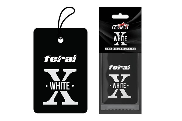 Αρωματικό Αυτοκινήτου Κρεμαστό Feral X Collection White 1 Τεμάχιο