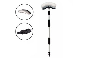 Βούρτσα Πλυσίματος 22cm Με Τηλεσκοπικό Κοντάρι 100-160cm Αλουμινίου