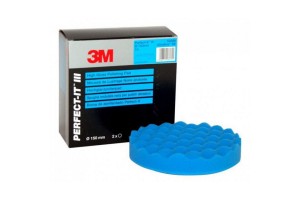 Σφουγγάρι Γυαλίσματος Ανάγλυφο Πολύ Μαλακό Μπλέ Ø 150mm 3M 1 Τεμάχιο
