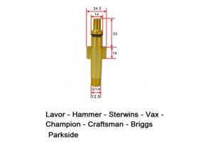 Μεταλλικος Ανταπτορας Για Αφροποιητη Πιεστικού Lavor / Parkside / Hammer / Sterwins / Vax / Einhel