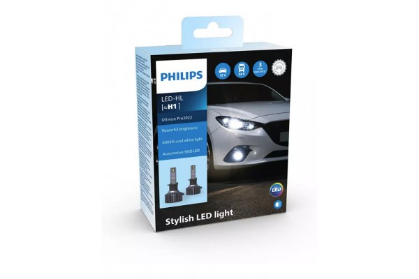 Philips Λάμπες Αυτοκινήτου Ultinon Pro 3022 H1 LED 6000K Ψυχρό Λευκό 12V / 24V 2τμχ