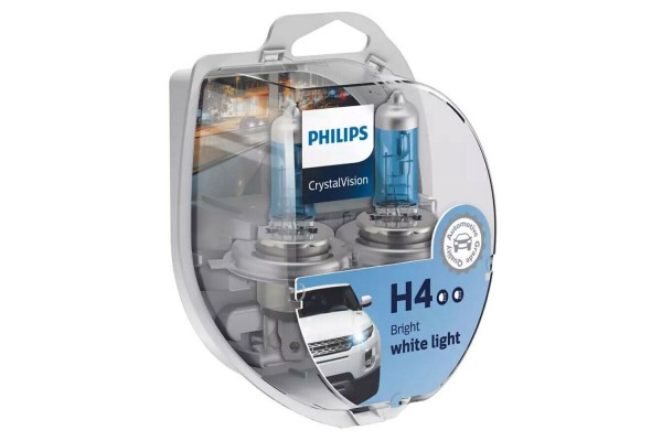 Philips H4 Crystal Vision 12V 60/55W 4300K