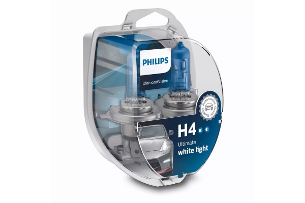 Philips H4 12V 60/55W Diamond Vision 5000K 12342DVS2