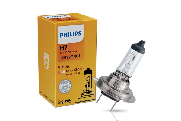 Philips H7 Vision 12v 55W +30% Περισσοτερο Φως