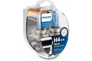 Philips MasterDuty BlueVision H4 Αλογόνου 24V 75/70W 13342MDBVS2 – Σετ 2τμχ