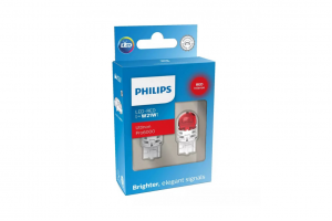 Philips Ultinon Pro6000 W21/5W LED Κόκκινο 12V 11066RU60X2 – Λάμπες Φρένων/Πίσω Φώτων – 2 τεμ