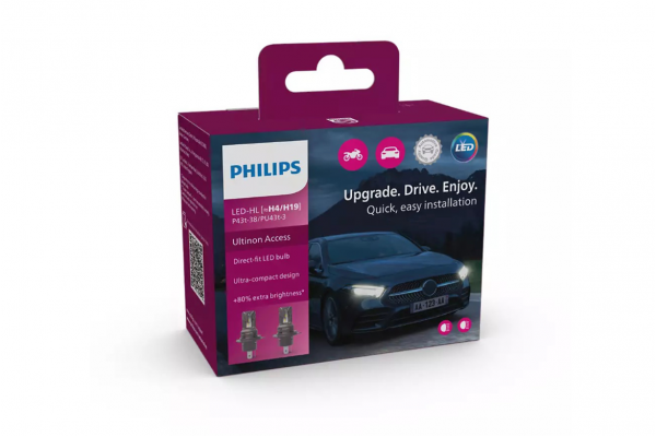 Philips Ultinon Access H4 LED 12V 11342U2500CX – Σετ 2τμχ