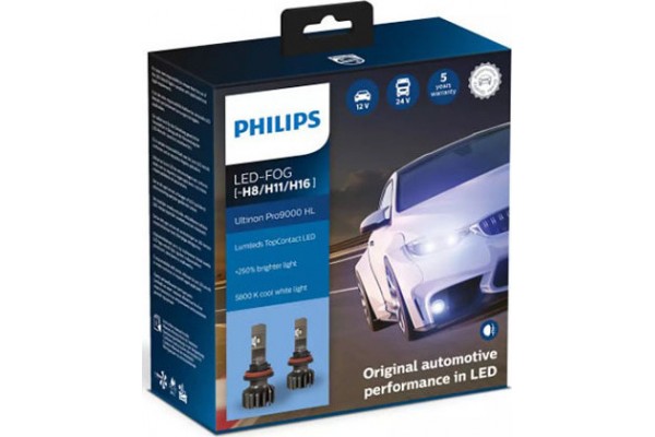 Philips H11 / H16 / H8 Led Fog Ultinon Pro9000 11366U90CWX2