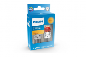 Philips Ultinon Pro6000 P21/5W LED Amber 12V 11499AU60X2 – Λάμπες Φλας/Θέσης – 2 τεμ