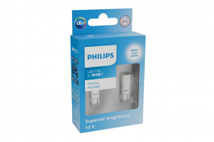Philips Ultinon Pro7000 T10 W5W LED 12V 6000K 11961CU70X2 – Λάμπες Θέσης/Εσωτερικού Φωτισμού – 2 τεμ