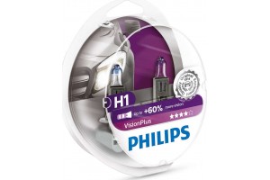 Philips H1 Vision Plus +60% 12V 55W 12258VPS2