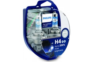 Philips RacingVision GT200 H4 12V 60/55W 12342RGTS2 – Σετ 2τμχ