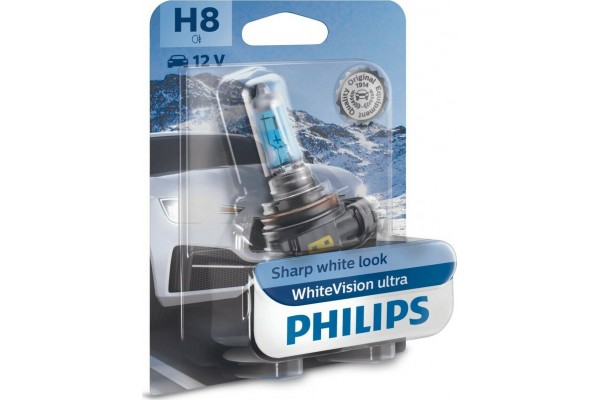 Philips H8 White Vision Ultra 12V 12360WVUB1