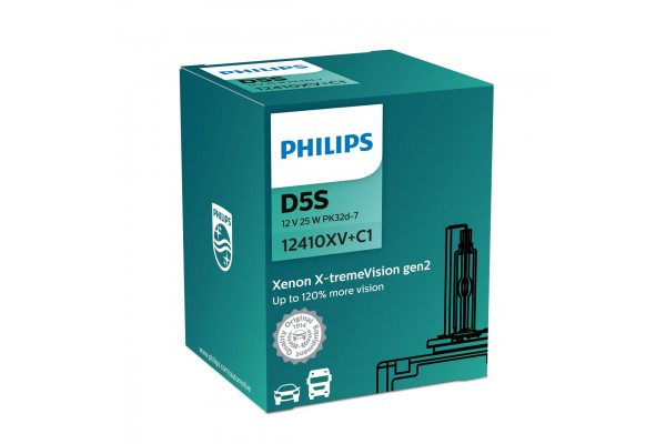 Philips D5S X-tremeVision Gen2 12410XV+C1