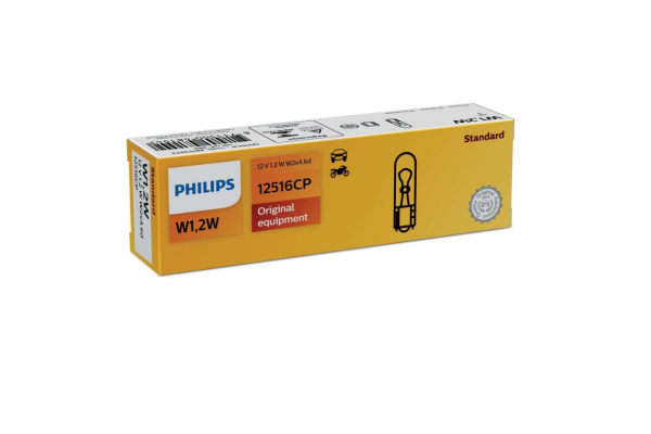 Philips Vision W1,2W 12V 1,2W 12516CP – 1 τεμ