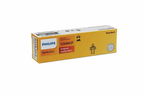 Philips Vision BAX8.5d/2 12V 1.2W 12598CP – 1 τεμ