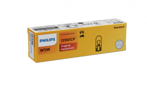 Philips W5W 12V 5W W2.1x9.5d 12961CP – 1 τεμ