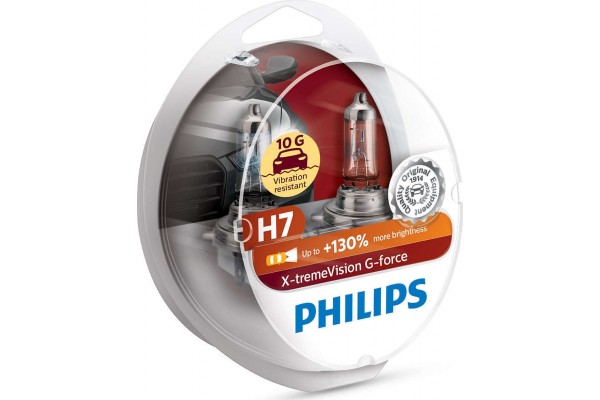 Philips H7 X-tremeVision G-Force +130% 12V 12972XVGS2