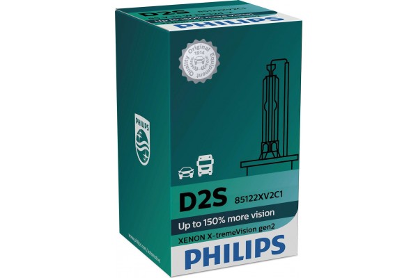  Philips D2S X-treme Vision Gen2 +150% 85V 85122XV2C1